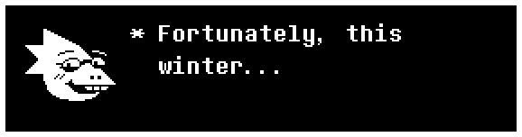 Fortunately, this winter...