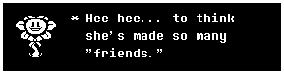 Hee hee... to think she's made so many "friends."