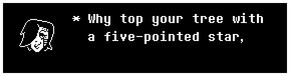 Why top your tree with a five-pointed star,