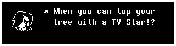 When you can top your tree with a TV Star!?