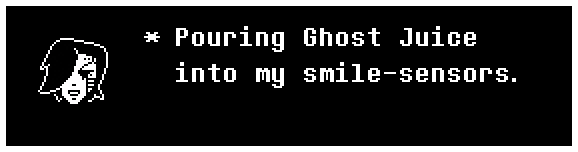 Pouring Ghost Juice into my smile-sensors.