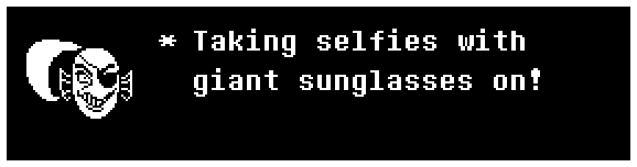 Taking selfies with giant sunglasses on!